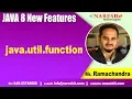 Jav 8 Features Tutorials java util function by Mr Ramachandra