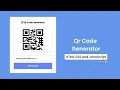 Qr Code Generator in HTML CSS JavaScript Doxa Dev