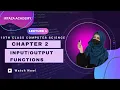 Functions printf format specifier in C language Ch Class 10th computer Science