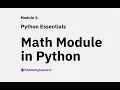 Math Module in Python
