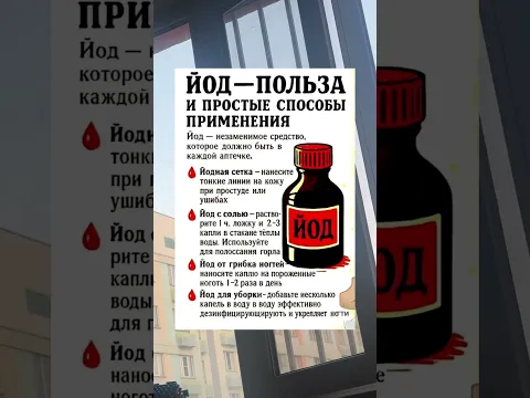 Польза йода #советы 😍