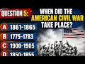 USA History Quiz This is information every American should know American History Trivia