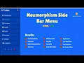 How to Create a Neumorphism Sidebar Menu Using and Only