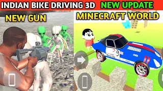 New Update Minecraft World New Guns | Funny Gameplay Indian Bikes Driving 3d 🤣🤣