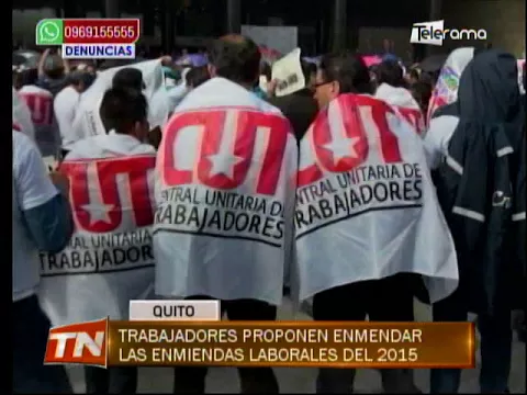 Trabajadores proponen enmendar las enmiendas laborales del 2015