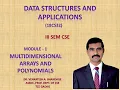 11 - Multidimensional arrays and polynomials