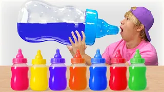 Mukbang Big Bottle Candy drink 키니의 보틀 캔디 젤리 먹방