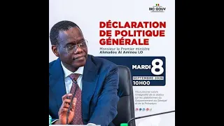 Suivez en direct la Déclaration de Politique générale du Premier Ministre Al Aminou Lo
