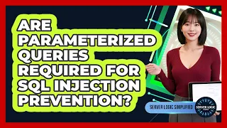 Are Parameterized Queries Required For SQL Injection Prevention