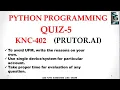 Prutor python quiz 5 percent non ufm