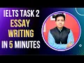 IELTS TASK 2 ESSAY WRITING IN 5 MINUTES ONLY BY ASAD YAQUB