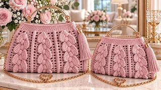 Como Tejer los mas Lindos Bolsos FULL 3D Tutorial Completo de Crochet Paso a Paso