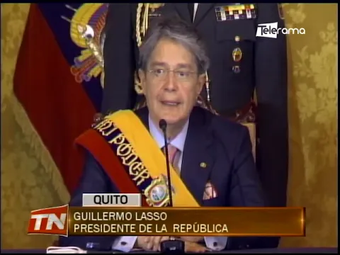 Guillermo Lasso empezó su mandato anunciado proyectos de ley y preocupado por la seguridad