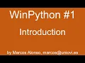 WinPython Introduction