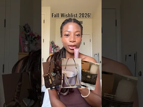 Fall Wishlist 2026! *Fall essentials* #fall #fallessentials #wishlist #fallmakeup #makeup #coachbag