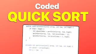 Code QUICK SORT in JAVA