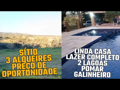 Download MP3 SÍTIO 7,2 HA LUCRATIVO LINDA CASA 2 LAGOAS PISCINA FUTEBOL GALINHEIRO CAIPIRA POMAR LOCAL SEGURO