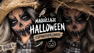 HALLOWEEN MAKEUP: 🍂💀Espantapájaros de terror. 🎃