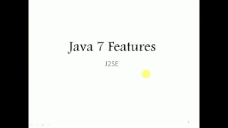 Java 7 New Features - Slides
