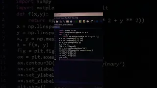 three dimensional plot in python
