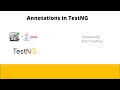 Create Run First TestNG Class TestNG Annotations Execution Sequence Series - Part 2