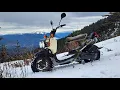 Riding My Brand New Honda Ruckus Slow In The Snow