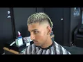 Bleach Blonde Textured Burst Fade - TRANSFORMATION