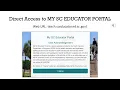 My Locker and Certificate Details in My SC Educator Portal