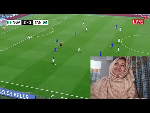 Video Thumbnail: 🔴Nigeria vs Tanzania Live I CAF African Cup of Nations 2025 Full Match Streaming I PES 21 Simulation