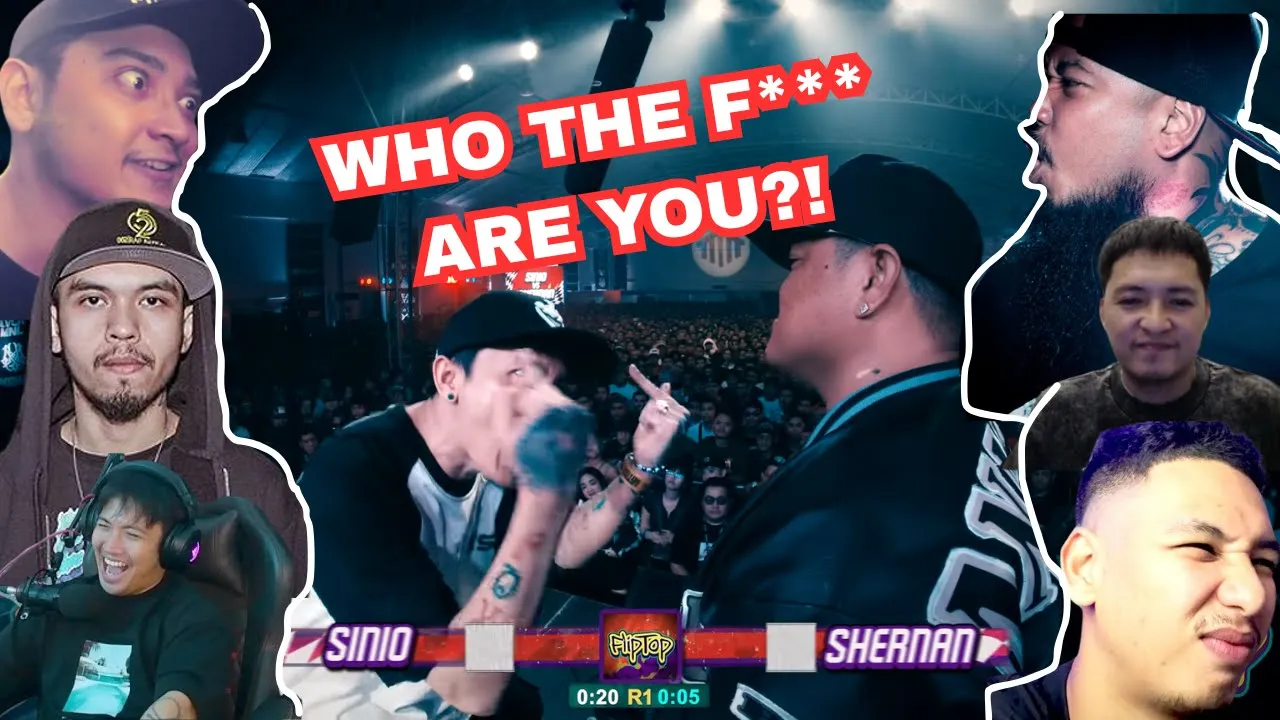 FLIPTOP EMCEES REACT: SINIO'S ICONIC INTRO VS SHERNAN🔥 Reaction Compilation