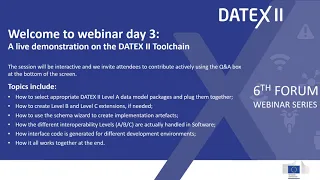 DATEX II Toolchain Hands-on - Session 1
