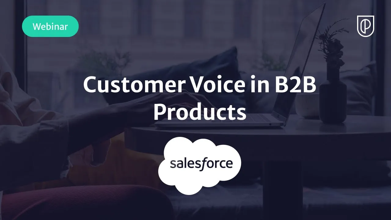 Webinar: Customer Voice in B2B Products by Salesforce PM, Limor Rohald - YouTube thumbnail