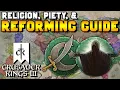 Religion Piety and Reforming Faith Guide in Crusader Kings 3 Fervor Doctrines Tenets