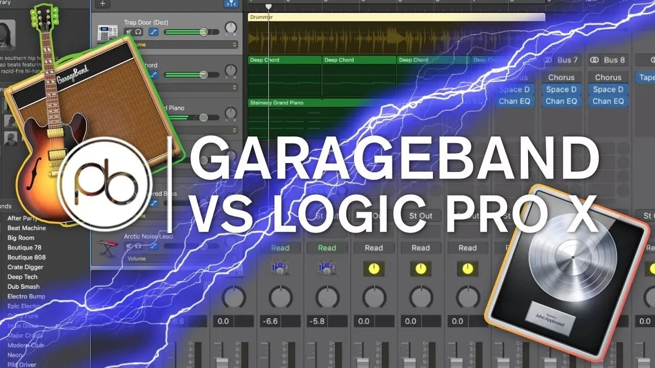 Garageband vs Logic Pro X: What's the Difference?