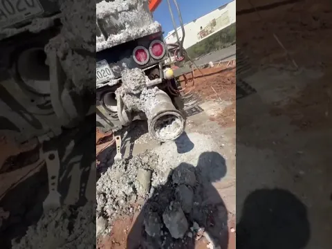 concreto secou dentro da bomba 😱