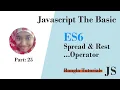 Javascript ES6 spread operator rest parameter Javascript Bangla Tutorials