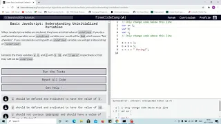 Lesson 6 - understanding uninitialized variable