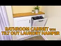Bathroom Cabinet with Tilt Out Laundry Hamper