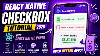 React Native Checkbox Example React Native Paper Checkbox Android Tutorial IT WALA