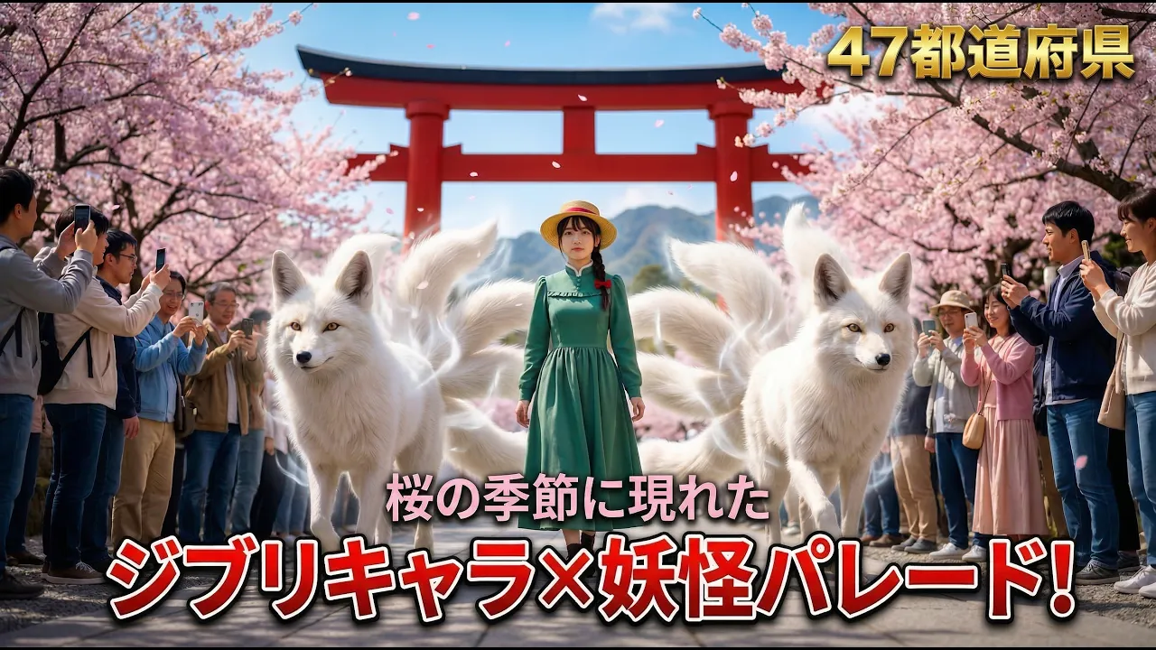 47 Prefectures A Hyper-Realistic Ghibli Character × Yokai Pa