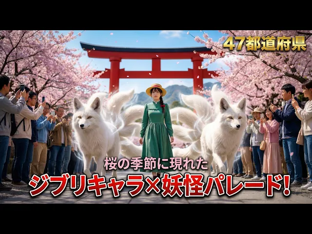 47 Prefectures A Hyper-Realistic Ghibli Character × Yokai Pa