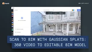Scan to BIM with Gaussian Splats 360 to Editable BIM Model