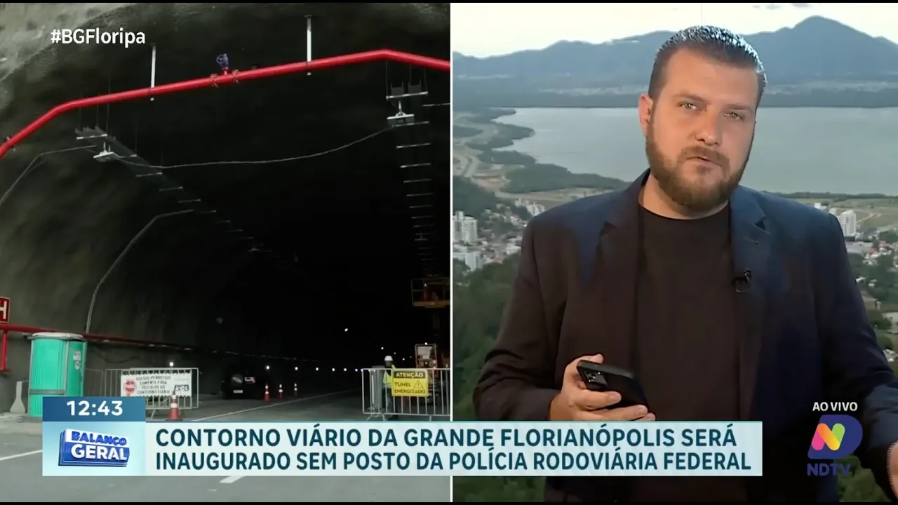 PRF ausente na inauguração do Contorno Viário de Florianópolis