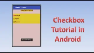 Checkbox Tutorial in Android