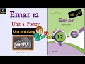 Emar12 Unit 3 Poetry 3 Vocabulary