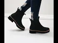 TOMS DAKOTA Ladies Leather Ankle Boots Black Shuperb
