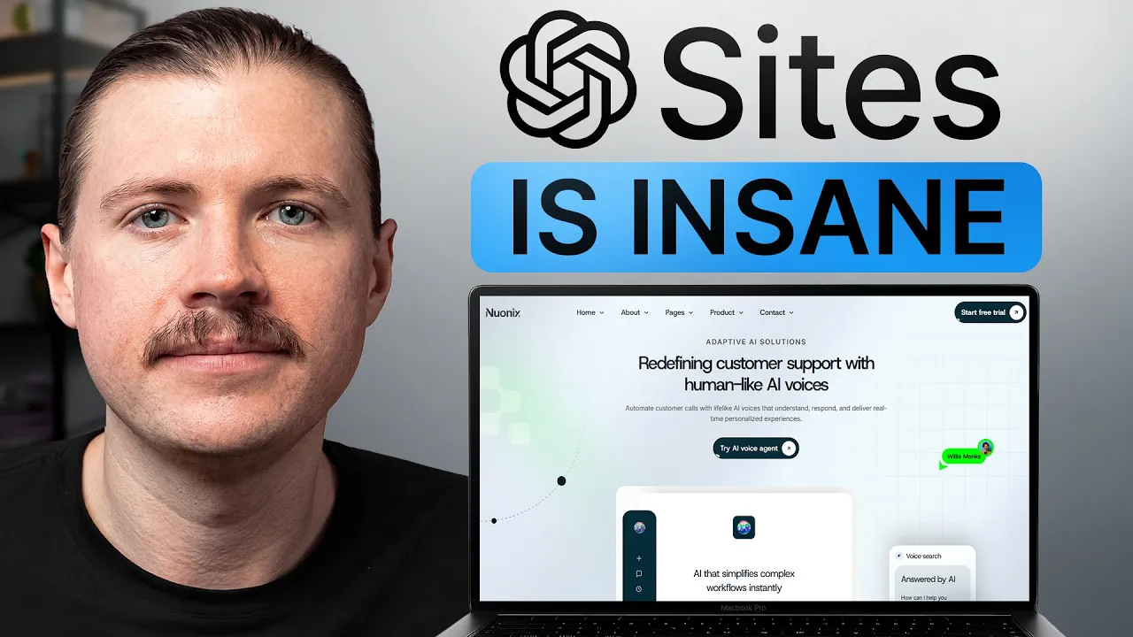 8 Insane ChatGPT Sites Use Cases! (build anything): video thumbnail