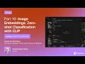 Part 10 - Image Embeddings Lesson Vision Transformers