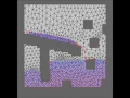 Fluid simulation using particles and a deformable grid