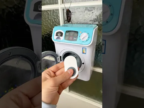 Washing Machine + Cute Doorbell Sound 😭🪳